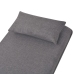 Silla giratoria y sofá cama tela gris oscuro