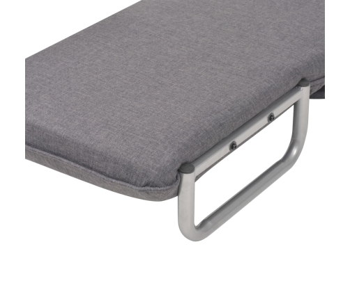 Silla giratoria y sofá cama tela gris oscuro