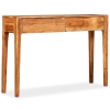 Mesa consola de madera maciza 118x30x80 cm