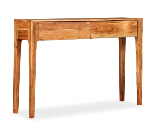 Mesa consola de madera maciza 118x30x80 cm