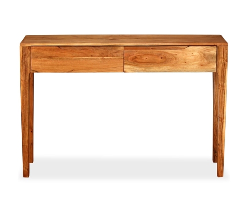 Mesa consola de madera maciza 118x30x80 cm