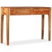 Mesa consola de madera maciza 118x30x80 cm