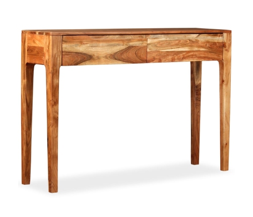 Mesa consola de madera maciza 118x30x80 cm