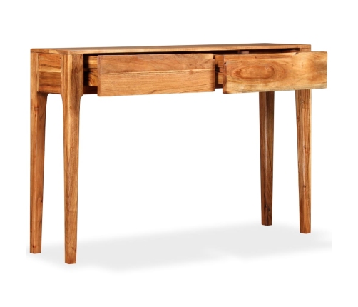 Mesa consola de madera maciza 118x30x80 cm