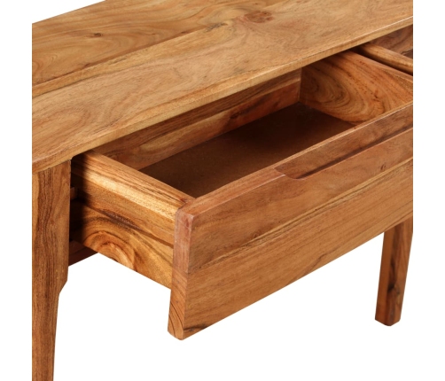 Mesa consola de madera maciza 118x30x80 cm