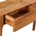 Mesa consola de madera maciza 118x30x80 cm