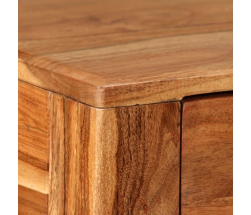 Mesa consola de madera maciza 118x30x80 cm