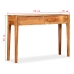 Mesa consola de madera maciza 118x30x80 cm