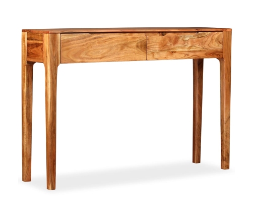 Mesa consola de madera maciza 118x30x80 cm