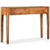 Mesa consola de madera maciza 118x30x80 cm