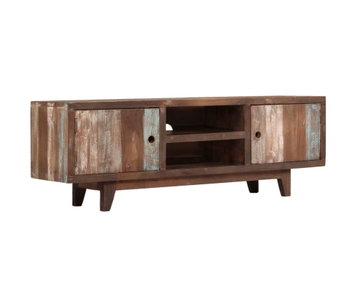 Mueble para TV de madera maciza de acacia vintage 118x30x40 cm