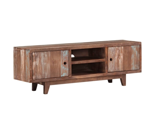 Mueble para TV de madera maciza de acacia vintage 118x30x40 cm