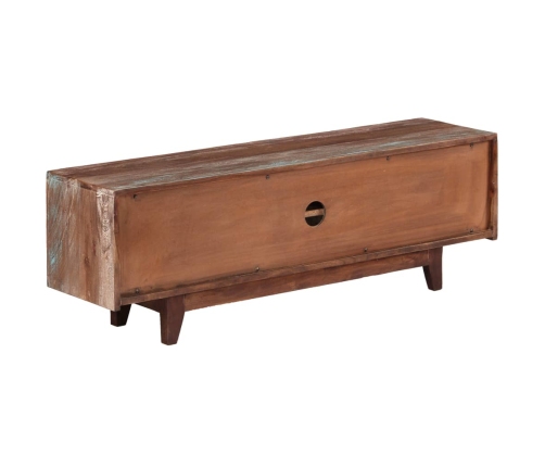 Mueble para TV de madera maciza de acacia vintage 118x30x40 cm