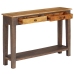 Mesa consola de madera maciza vintage 118x30x80 cm