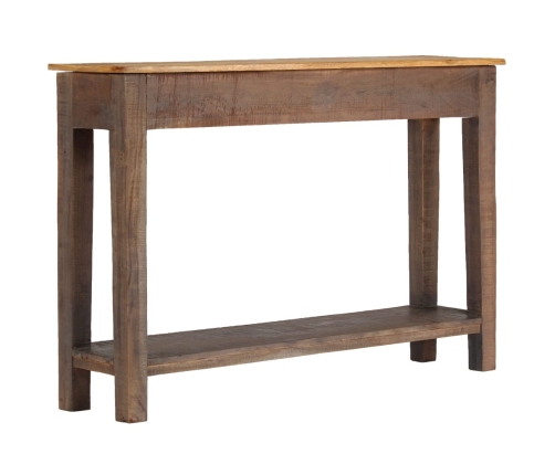 Mesa consola de madera maciza vintage 118x30x80 cm