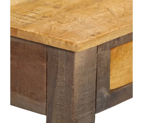 Mesa consola de madera maciza vintage 118x30x80 cm