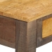 Mesa consola de madera maciza vintage 118x30x80 cm