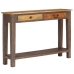 Mesa consola de madera maciza vintage 118x30x80 cm