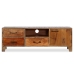 Mueble para TV de madera maciza vintage 118x30x40 cm