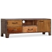 Mueble para TV de madera maciza vintage 118x30x40 cm