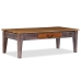 Mesa de centro de madera maciza vintage 118x60x40 cm