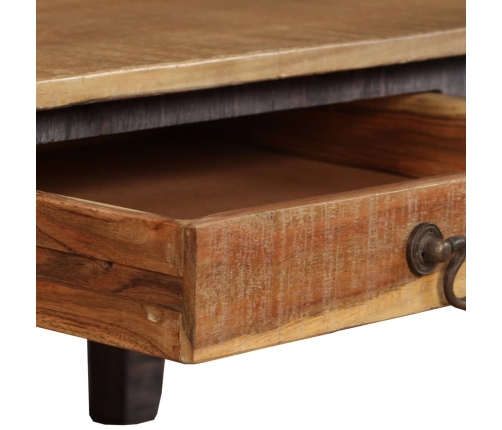 Mesa de centro de madera maciza vintage 118x60x40 cm