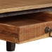 Mesa de centro de madera maciza vintage 118x60x40 cm