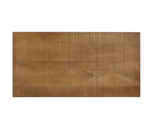 Mesa de centro de madera maciza vintage 118x60x40 cm