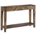 Mesa consola de madera maciza de mango 118x30x80 cm