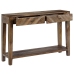 Mesa consola de madera maciza de mango 118x30x80 cm