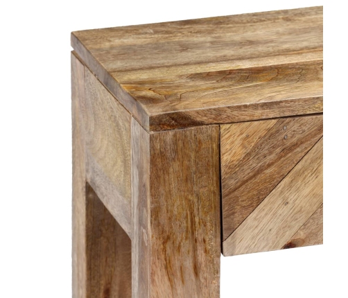 Mesa consola de madera maciza de mango 118x30x80 cm