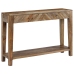 Mesa consola de madera maciza de mango 118x30x80 cm