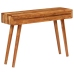 Mesa consola cajones tallados madera maciza acacia 118x30x80cm