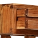 Mesa consola cajones tallados madera maciza acacia 118x30x80cm