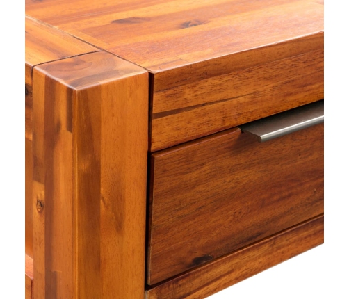 Mesa consola de madera maciza de acacia 86x30x75 cm