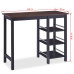 Conjunto de mesa alta de cocina 3 piezas MDF negro