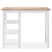 Conjunto de mesa alta de cocina 3 piezas MDF blanco