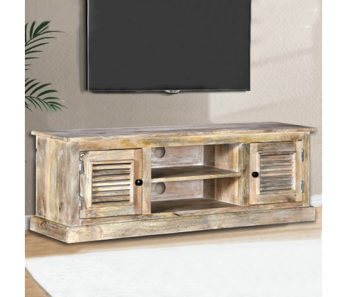 vidaXL Mueble para TV de madera maciza de mango