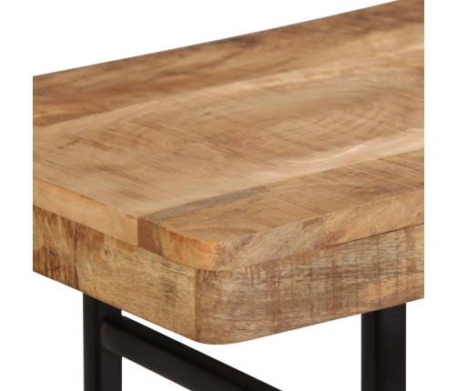 Mesa consola de madera maciza de mango 115x36x76 cm