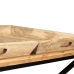 Mesa de centro de madera maciza de mango 110x55x42 cm