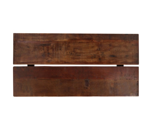 Mesa de bar madera maciza reciclada marrón oscuro 150x70x107 cm