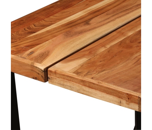 Mesa de bar de madera maciza de acacia 150x70x107 cm