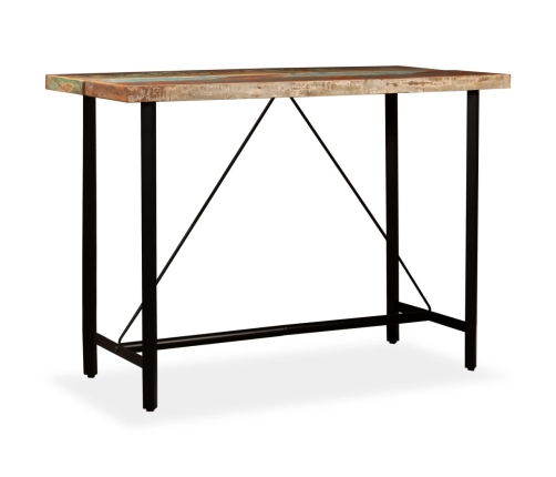 Mesa de bar de madera maciza reciclada 150x70x107 cm