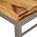 Mesa de comedor de madera maciza de sheesham y acero 180 cm