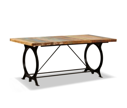 Mesa de comedor de madera maciza reciclada 180 cm