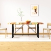 Mesa de comedor de madera maciza reciclada 180 cm