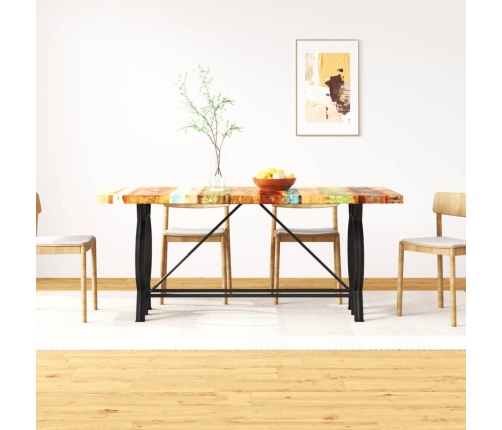 Mesa de comedor de madera maciza reciclada 180 cm