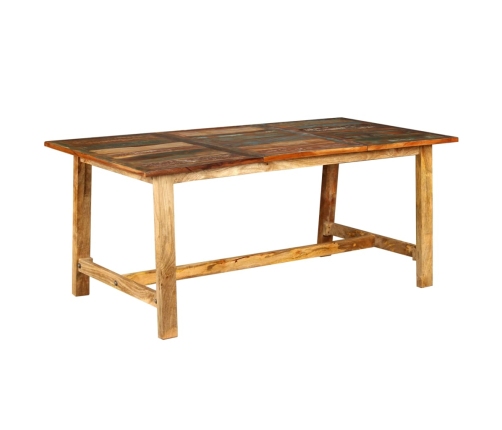 Mesa de comedor de madera maciza reciclada 180 cm