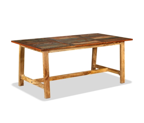 Mesa de comedor de madera maciza reciclada 180 cm