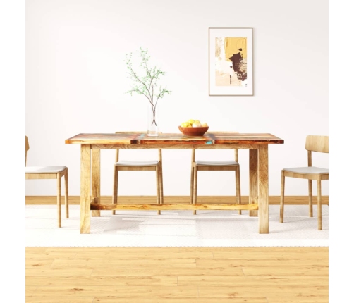 Mesa de comedor de madera maciza reciclada 180 cm